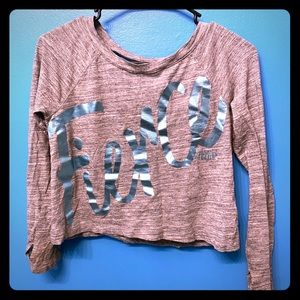 New Girl/'s SO Shirt Size 7 8 10 12 14 16 Sonoma Crop Top Sequin Long Sleeve Kid